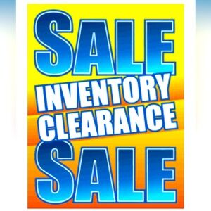 Clearance sale!